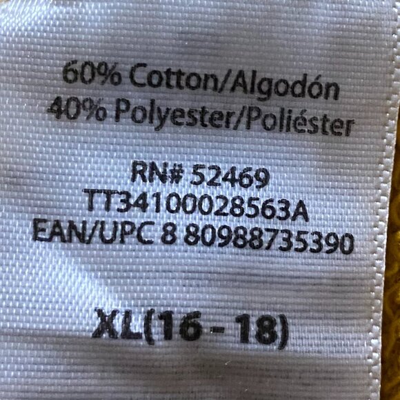 Time and Tru gold super sort & comfy sweatshirt, size XL (16-18) - Picture 10 of 11